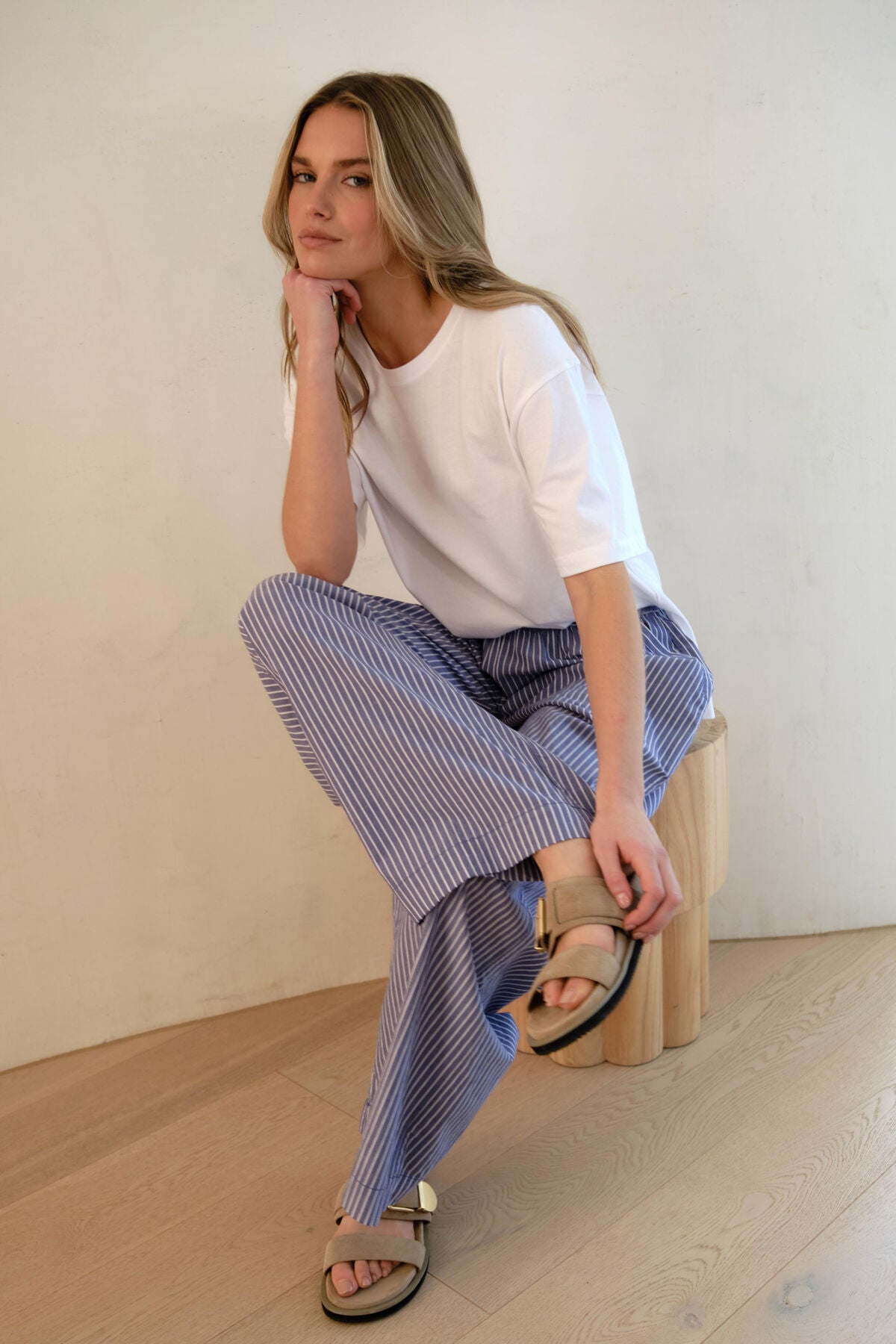 Stevie Slouchy Tee- White