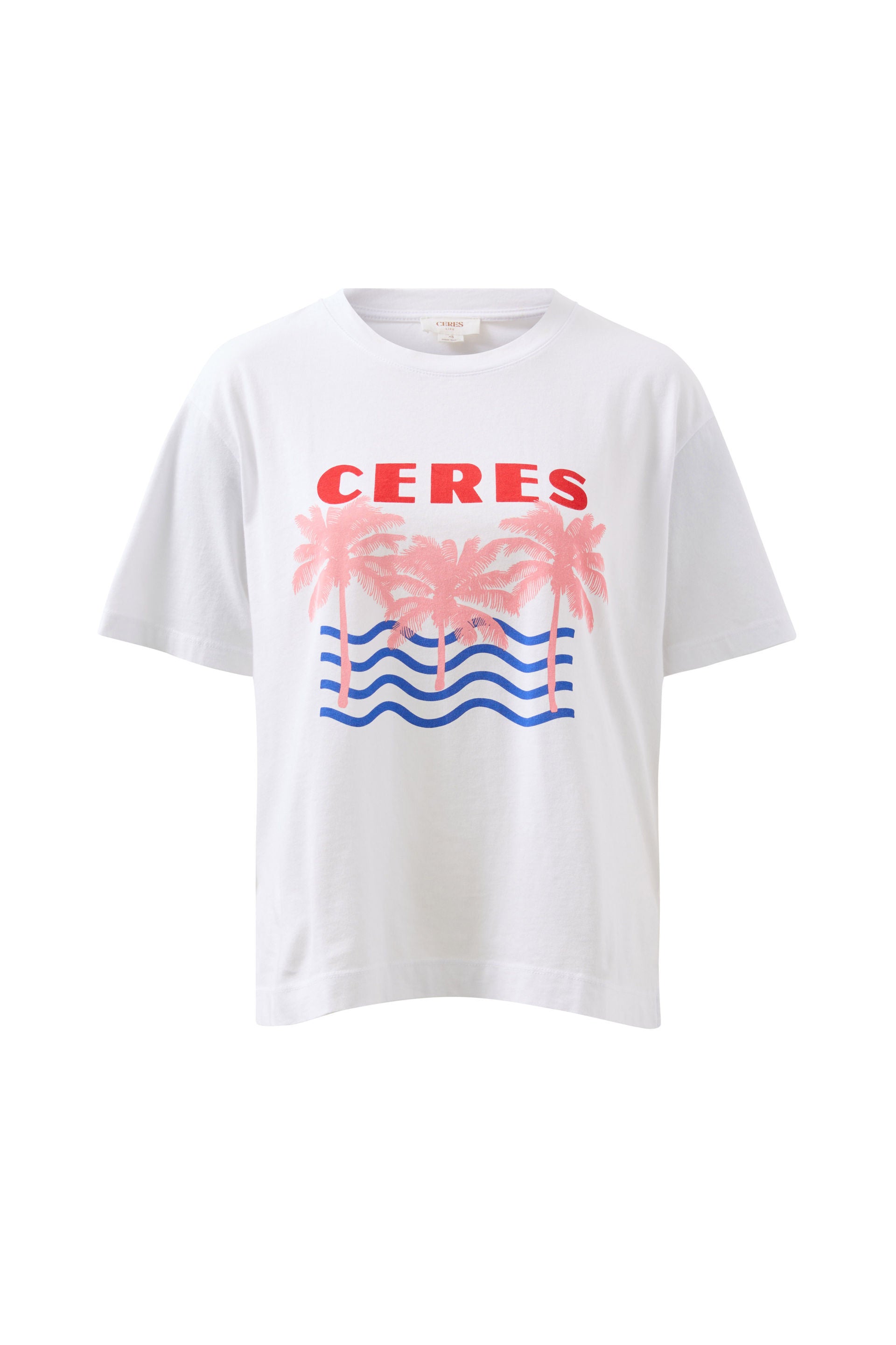 Stevie Slouchy Tee- Ceres Retro Palms