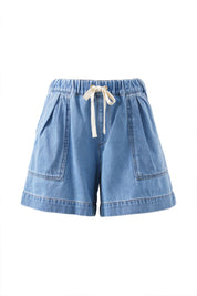 Darcy Releaxed Everyday Short - Mid Blue Wash