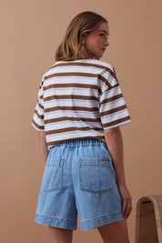 Darcy Releaxed Everyday Short - Mid Blue Wash