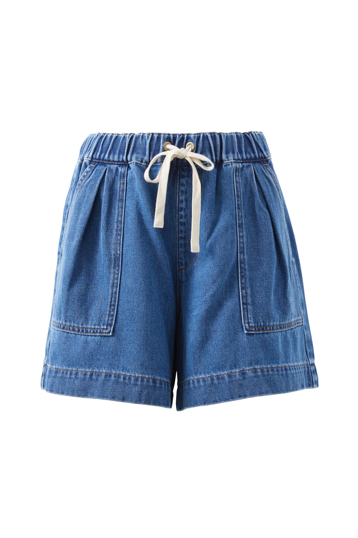 Darcy Relaxed Everyday Shorts - Washed Indigo