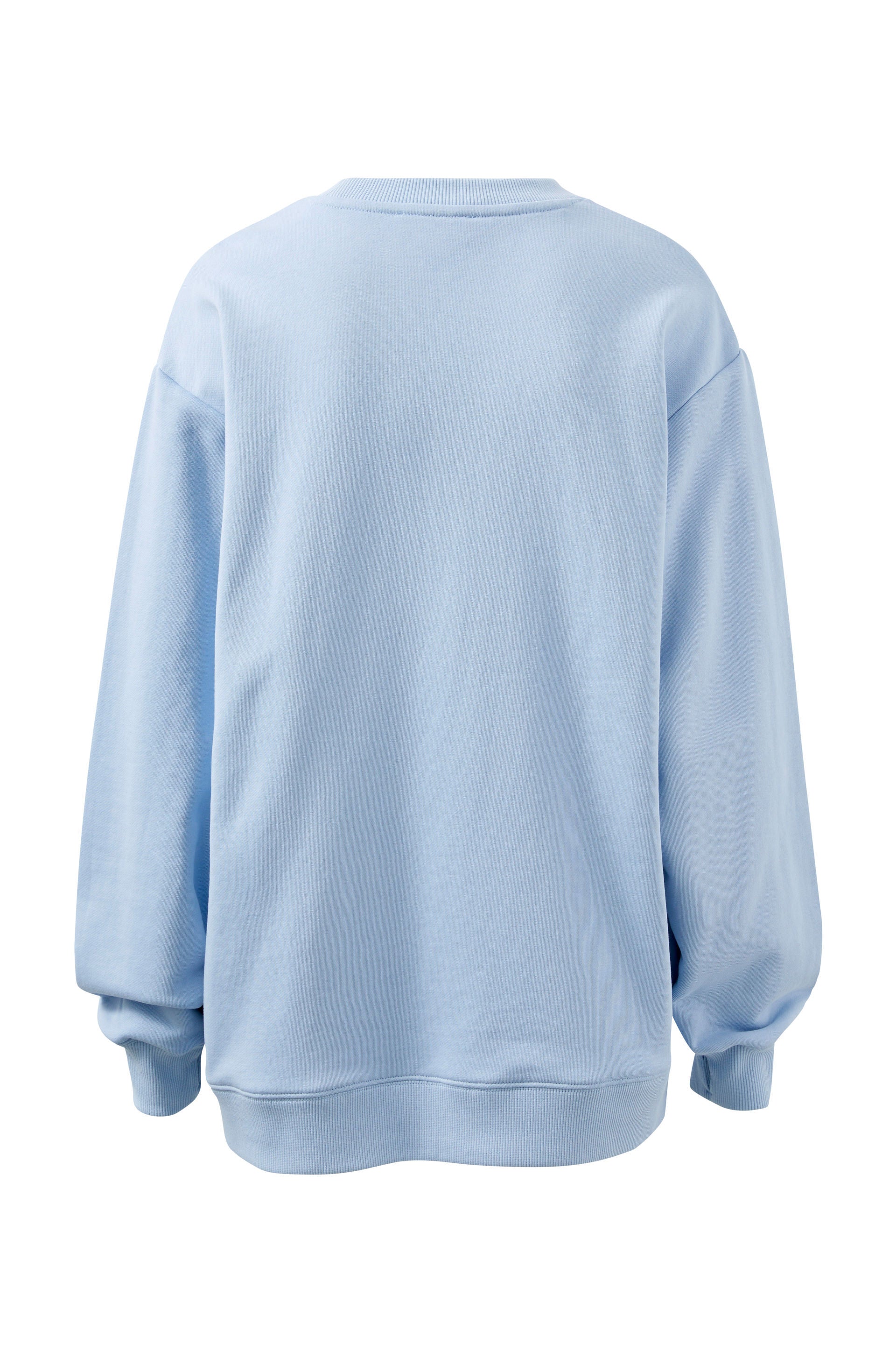 Isla Oversized Slouchy Crew - Chalk Blue - Presence Hamilton