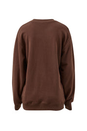 Isla Oversized Slouchy Crew - Brunette Brown - Presence Hamilton