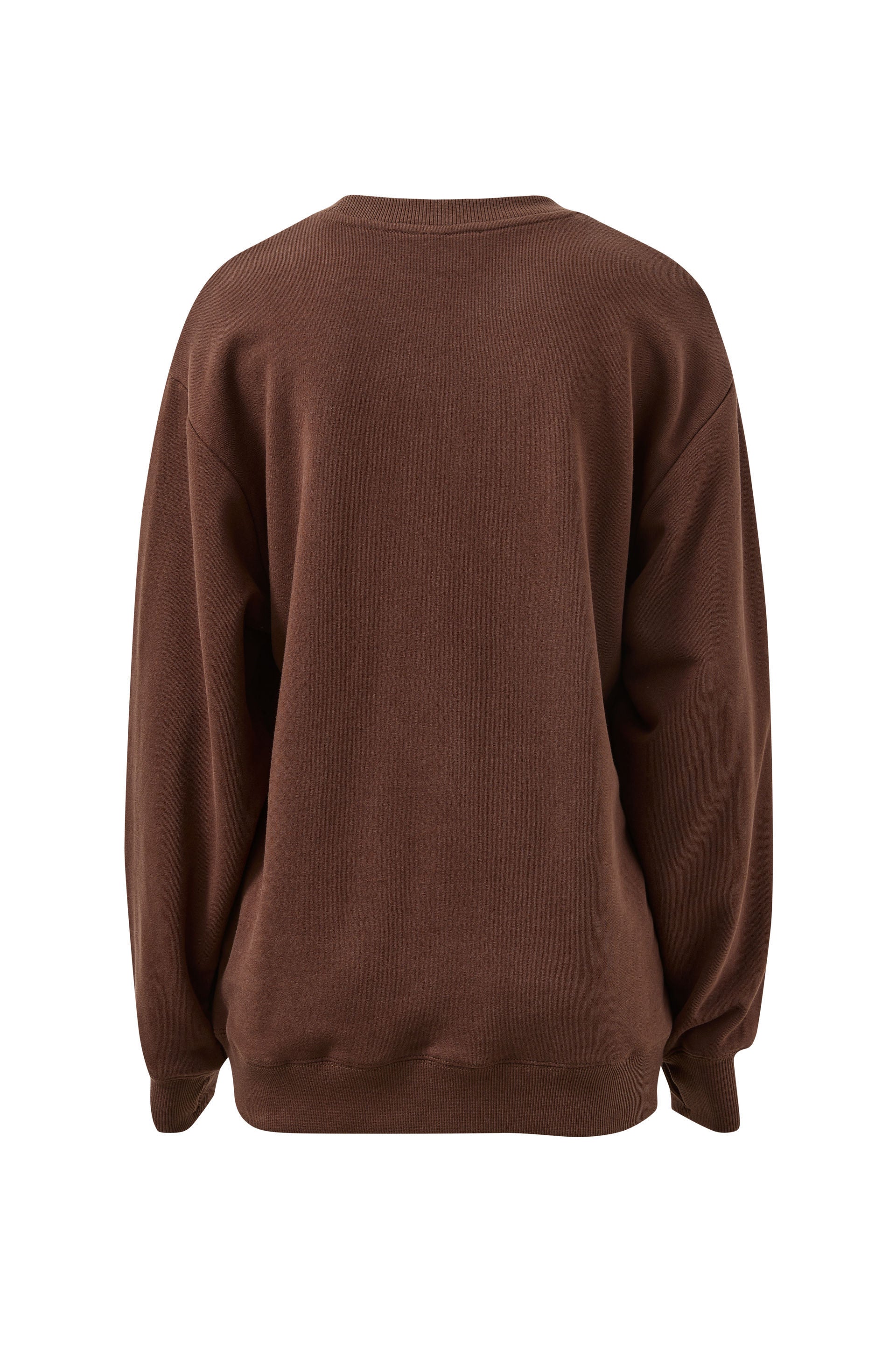 Isla Oversized Slouchy Crew - Brunette Brown - Presence Hamilton