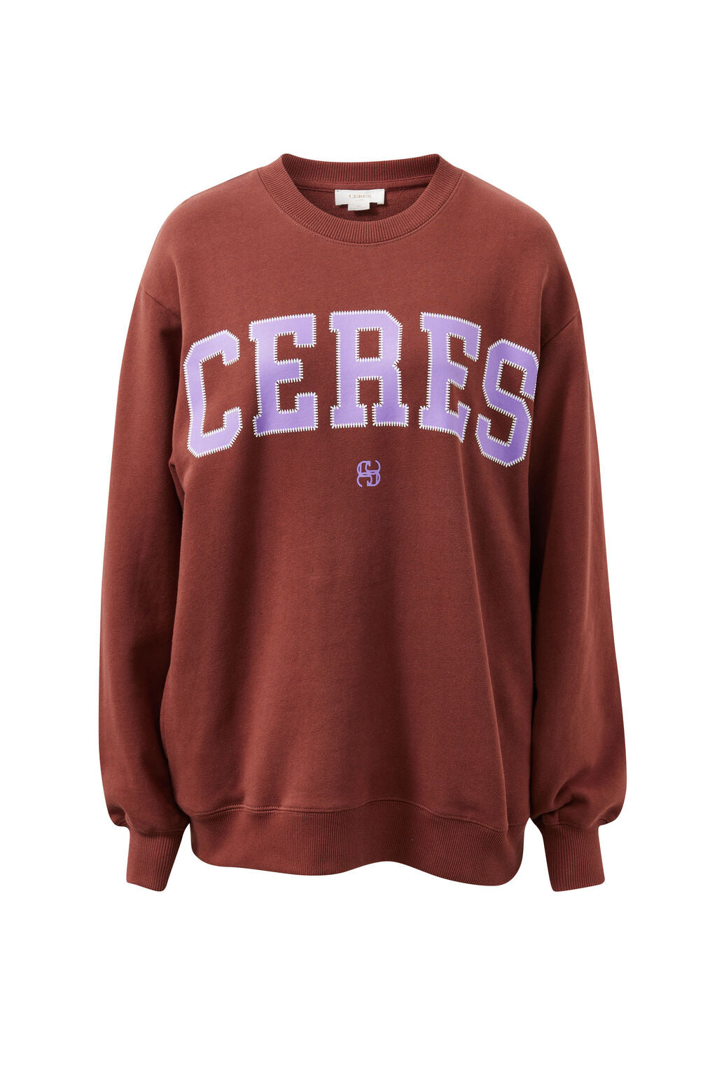 Isla Oversized Slouchy Crew - Burnt Toffee - Presence Hamilton