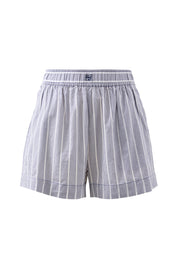 Mila Short - College Blue Ladder Stripe