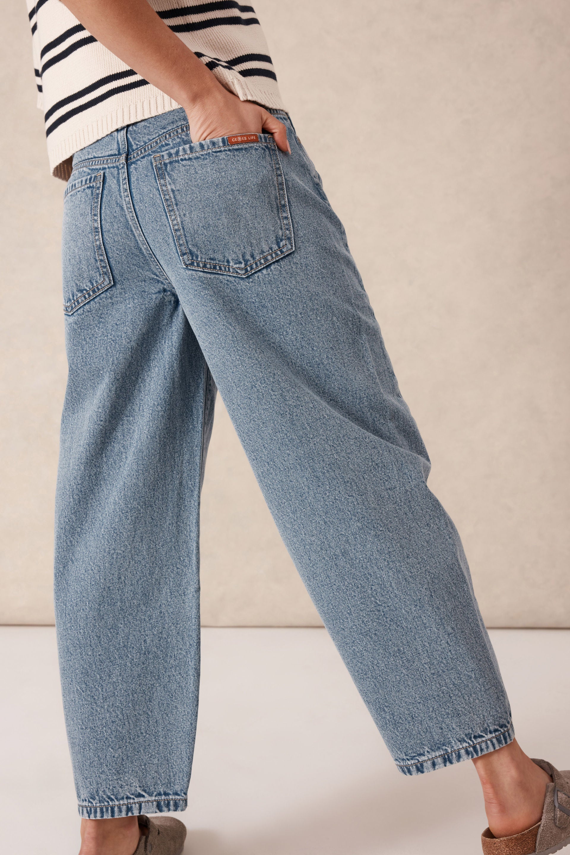 Maggie Tapered Barrel Jean