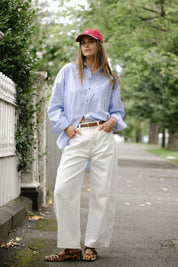 Darted Barrel Jean - Fresh Ecru