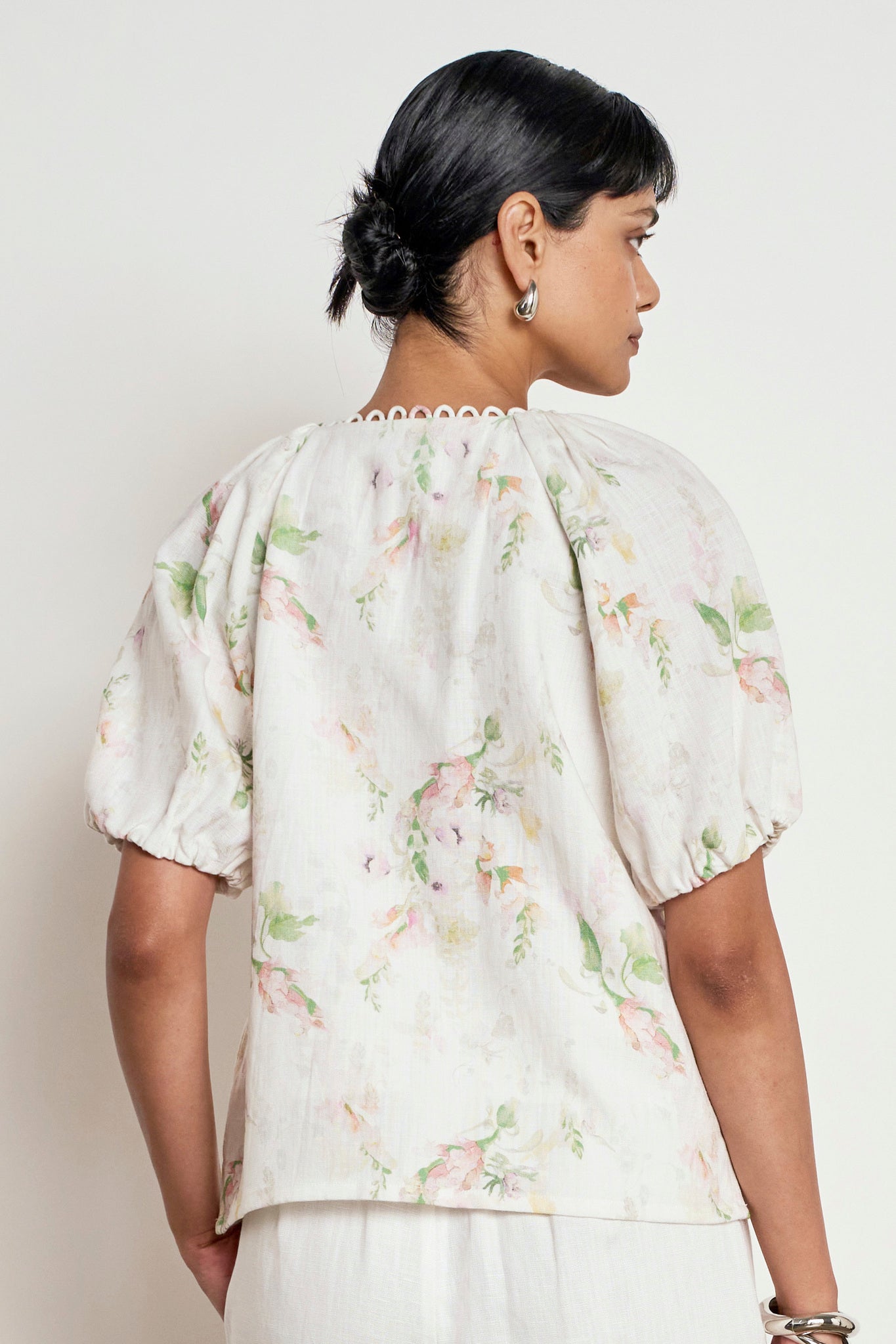 Perceive Top- Painterly Bloom