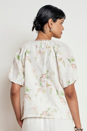 Perceive Top- Painterly Bloom
