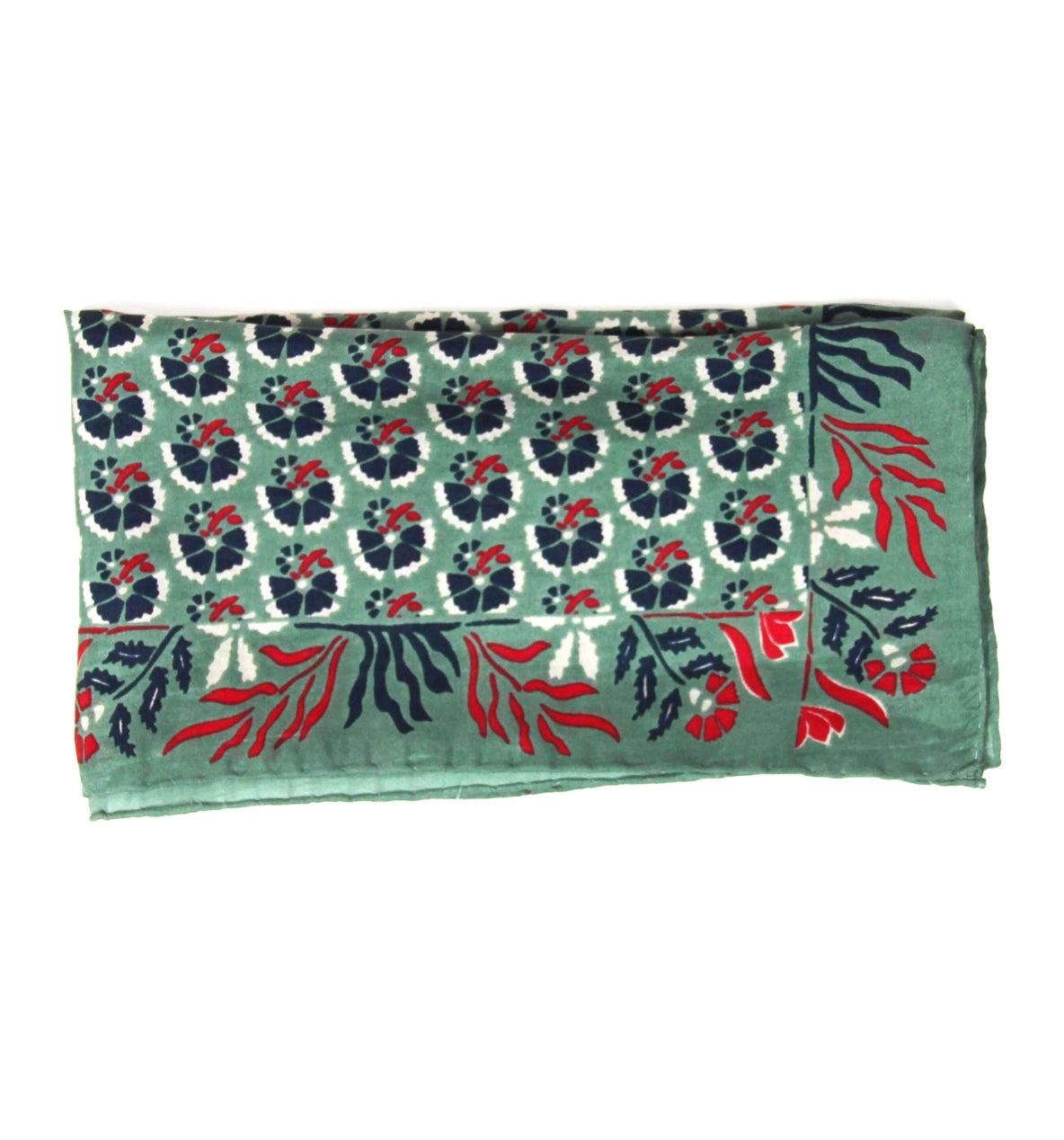 Mini Augustine Khaki Silk Scarf