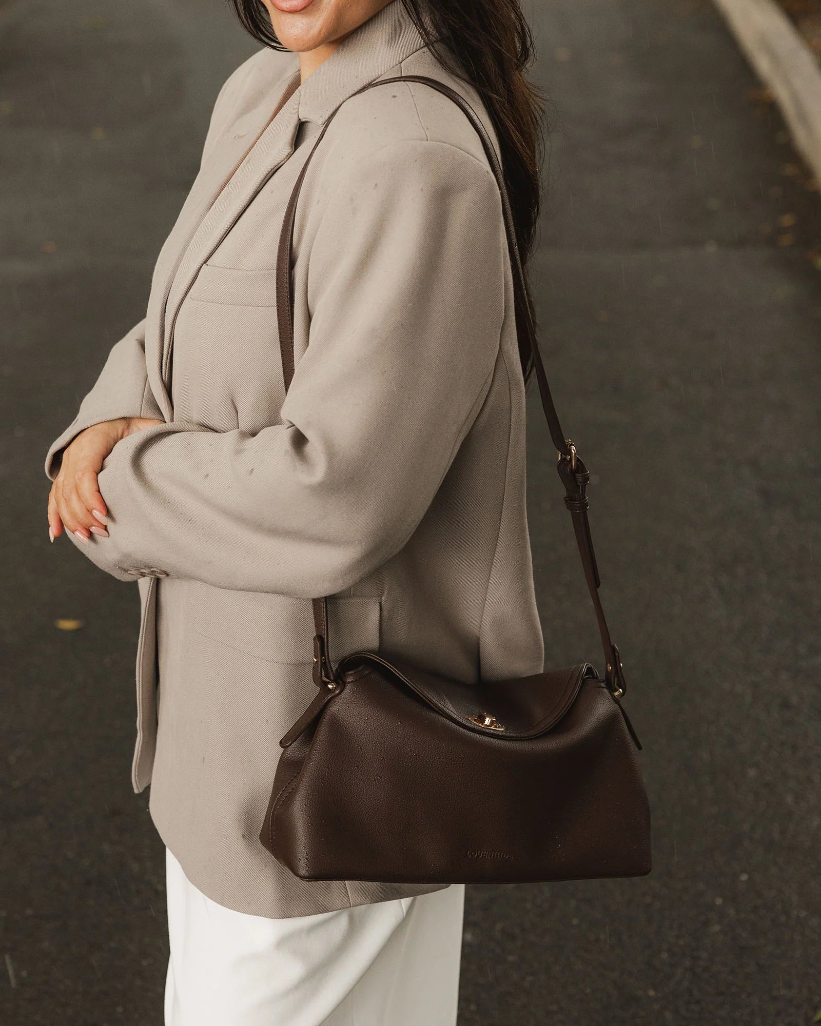 Nicole Handbag- Chocolate - Presence Hamilton