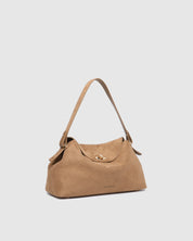 Nicole Suedette Handbag- Honey - Presence Hamilton