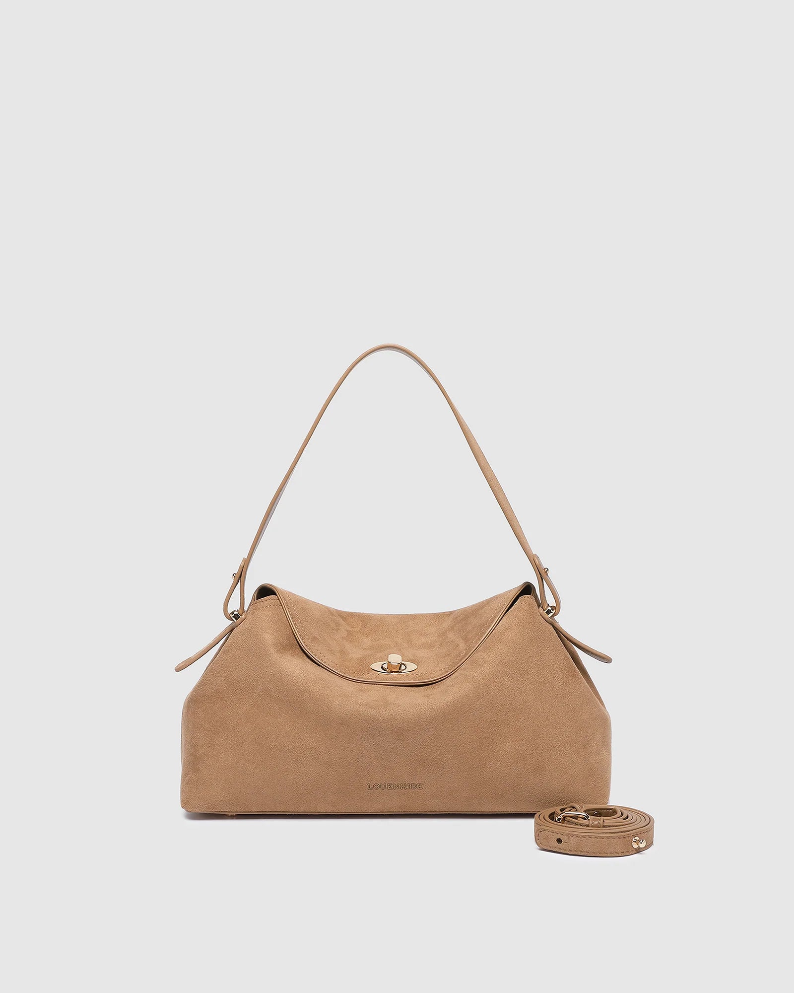 Nicole Suedette Handbag- Honey - Presence Hamilton