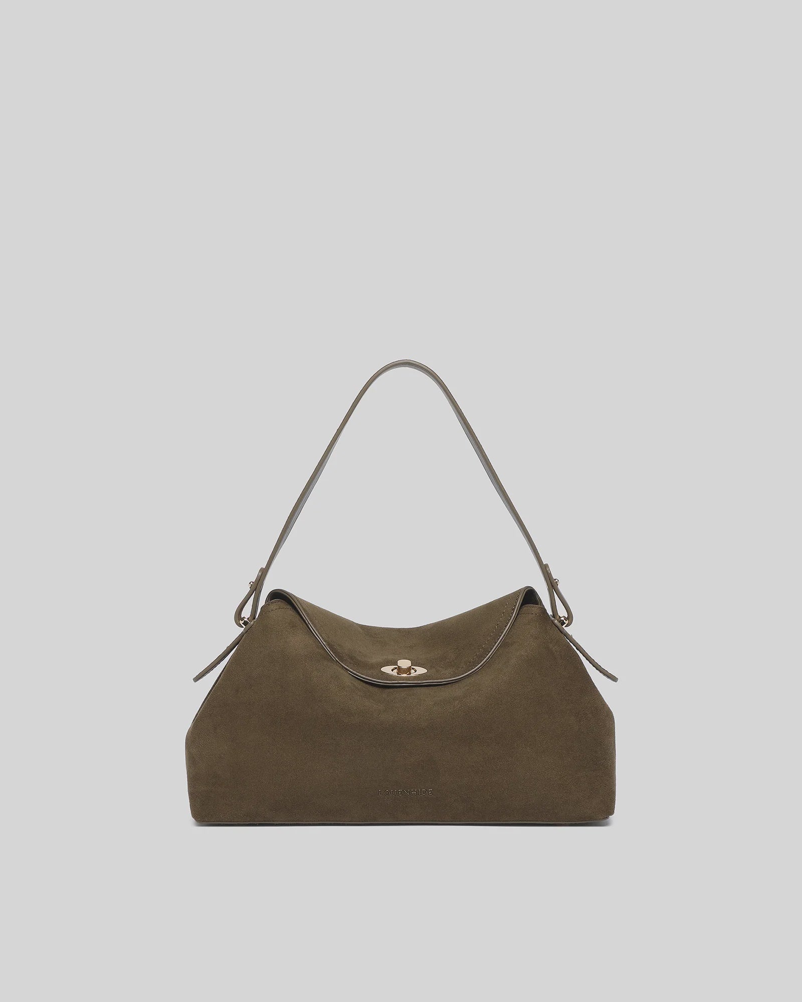 Nicole Suedette Handbag- Olive - Presence Hamilton