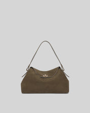 Nicole Suedette Handbag- Olive - Presence Hamilton