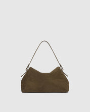 Nicole Suedette Handbag- Olive - Presence Hamilton