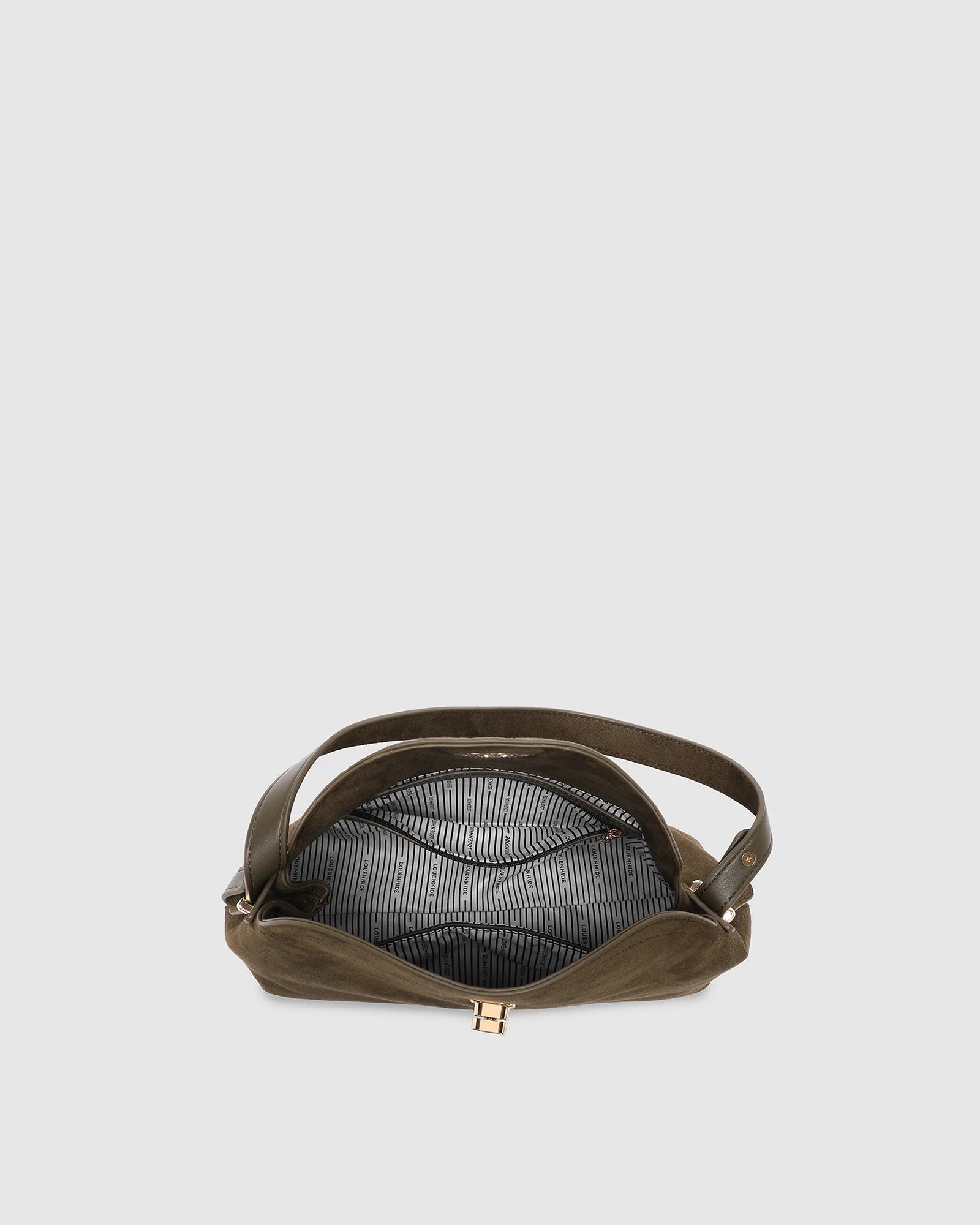 Nicole Suedette Handbag- Olive - Presence Hamilton