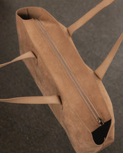 Elke Suedette Tote Bag- Honey