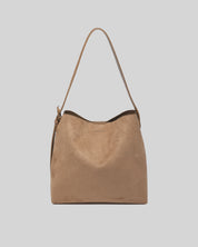 Peyton Suedette Shoulder Bag- Honey - Presence Hamilton