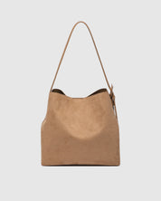 Peyton Suedette Shoulder Bag- Honey - Presence Hamilton