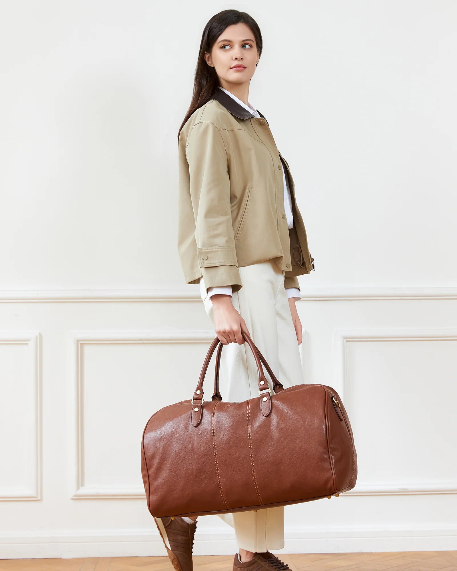 Cooper Travel Bag- Cognac - Presence Hamilton