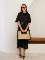 Stitch Edge Tote - Sable - Large