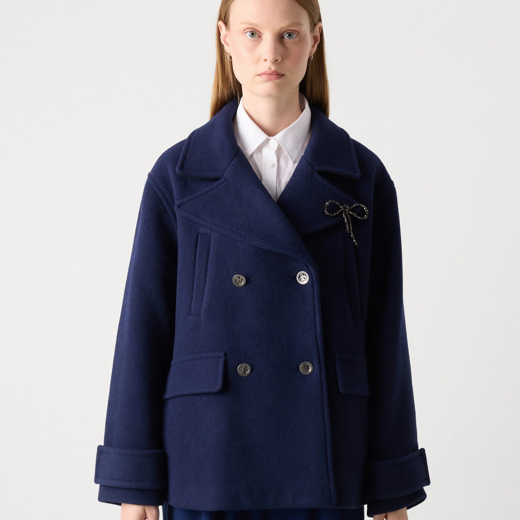 Mid Length Peacock Coat - Presence Hamilton
