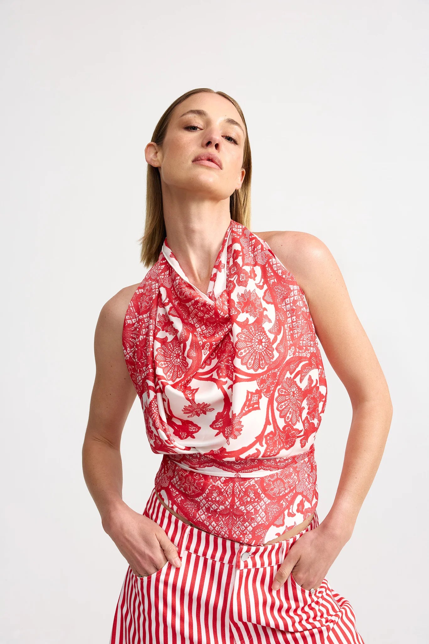 Gia Scarf- Ruby Antique - Presence Hamilton