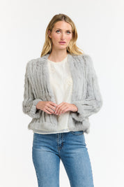 365 Days Fur Cropped Jacket - Silver - Presence Hamilton