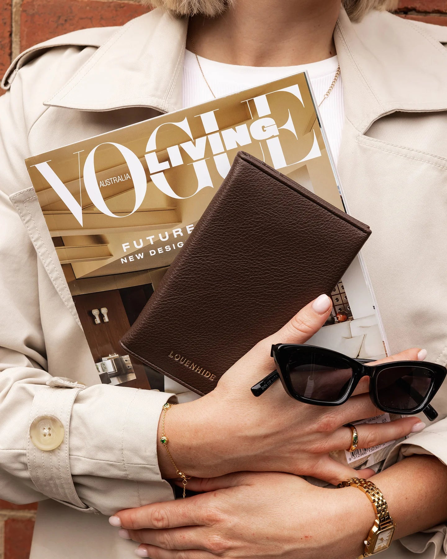 Venice Passport Holder- Chocolate