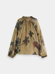 Tapestry Floral Tie Top