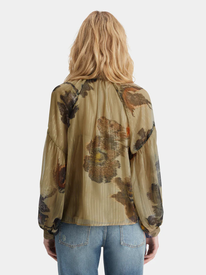Tapestry Floral Tie Top