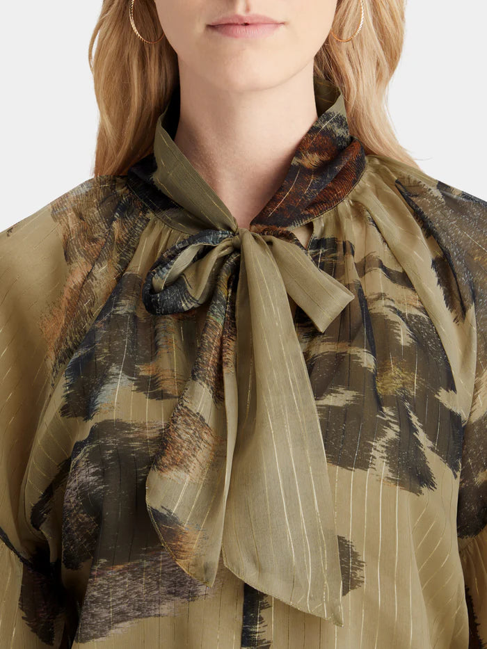 Tapestry Floral Tie Top