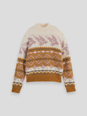 Metallic Fair Isle Pullover