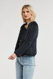 365 Days Fur Cropped Jacket - Midnight Navy - Presence Hamilton