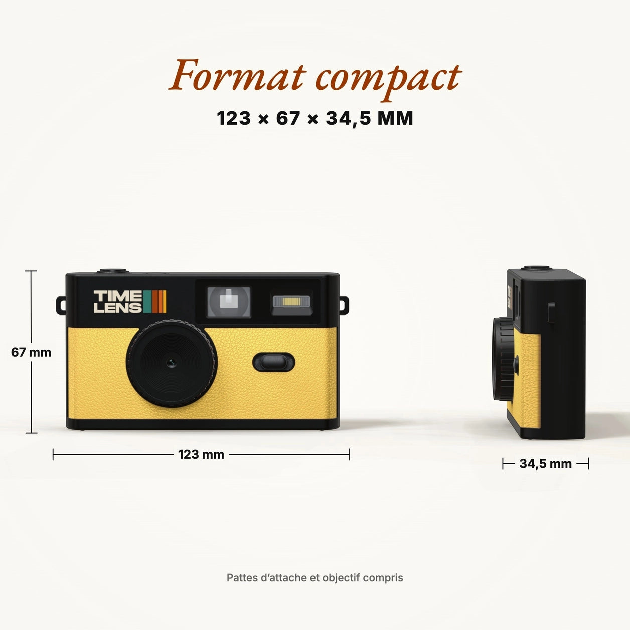 Timelens Digital Camera- Yellow