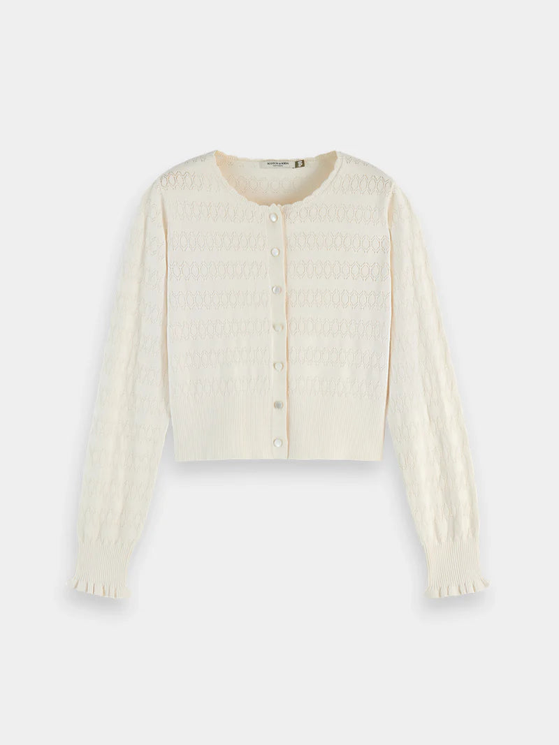 Pointelle Stitch Cardigan