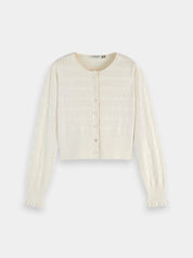 Pointelle Stitch Cardigan