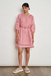 Jostle Dress- Pink Clay