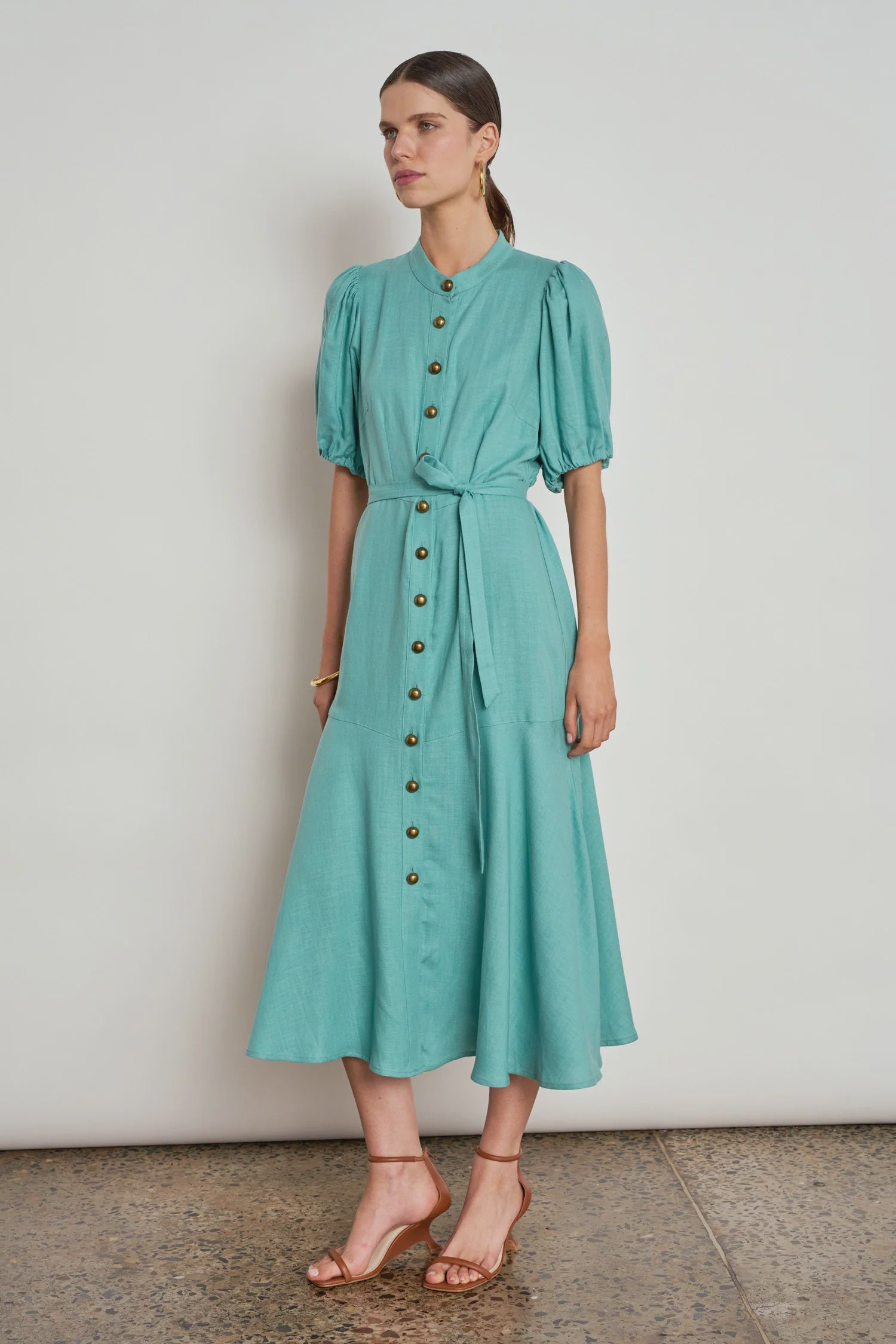 Cascade Dress- Pistachio - Presence Hamilton