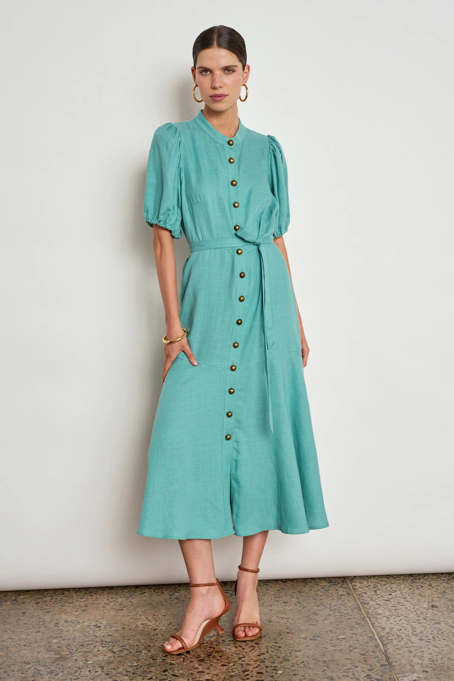 Cascade Dress- Pistachio - Presence Hamilton