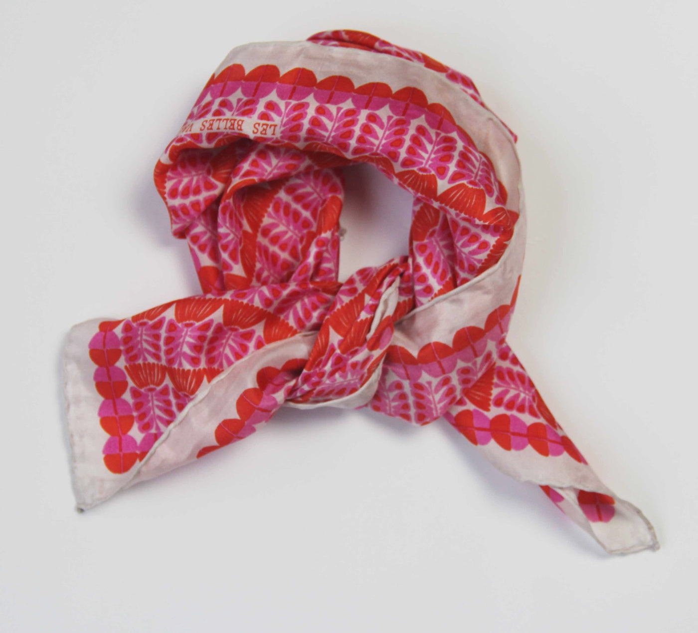 Mini Oslo Fuchsia Silk Scarf