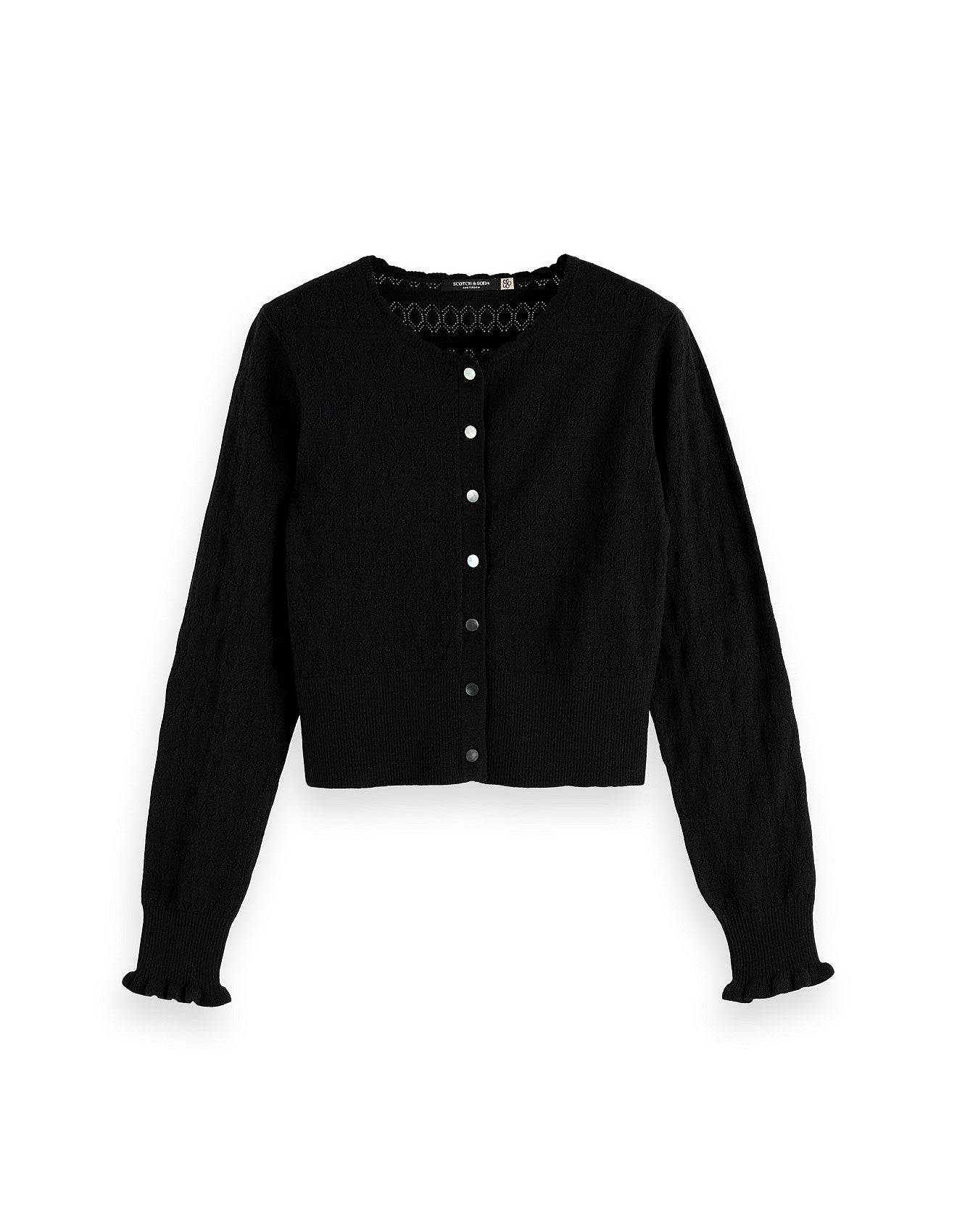 Pointelle Stitch Cardigan