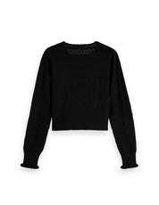 Pointelle Stitch Cardigan