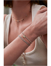 Amelia Bracelet Gold Plated - Amazonite