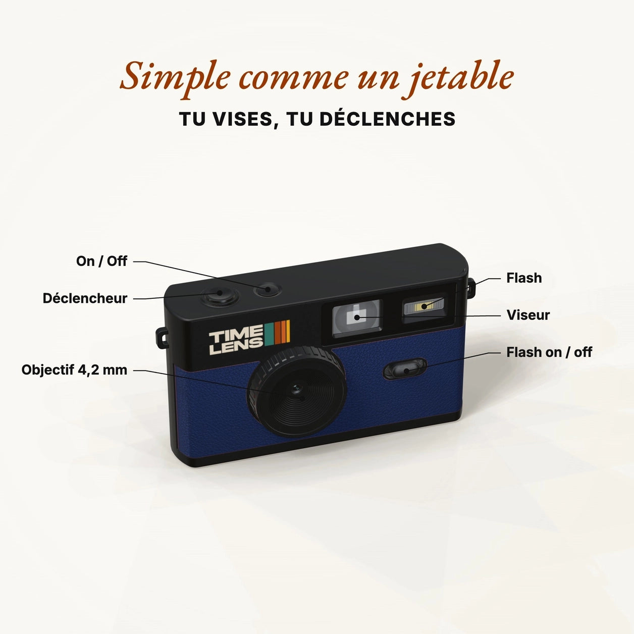 Timelens Digital Camera-Blue