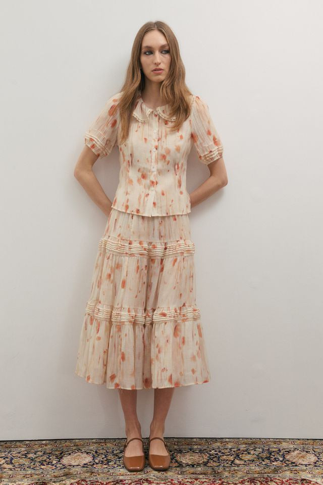 Apricity Shirt- Peaches & Cream - Presence Hamilton