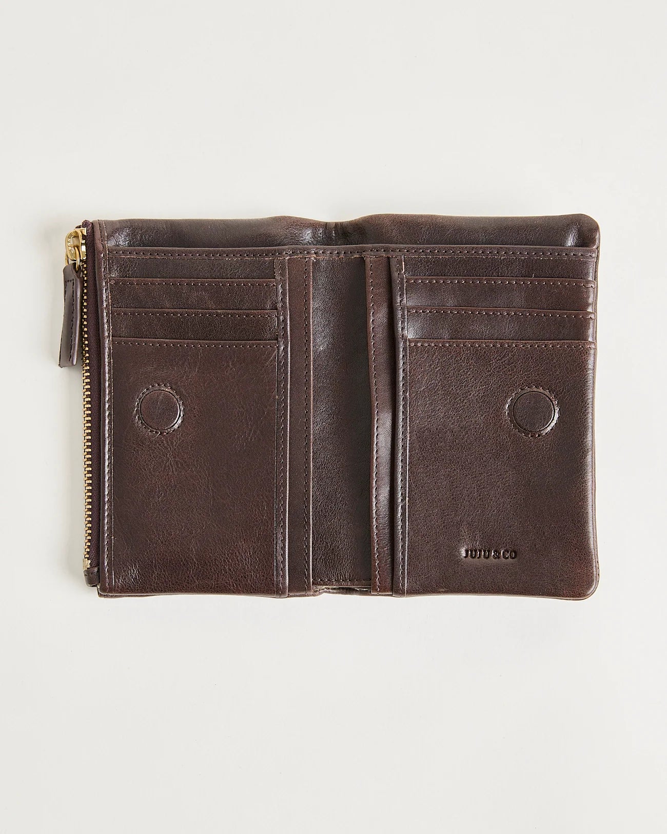 Small Sabi Wallet-Mahogany