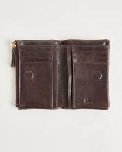 Small Sabi Wallet-Mahogany